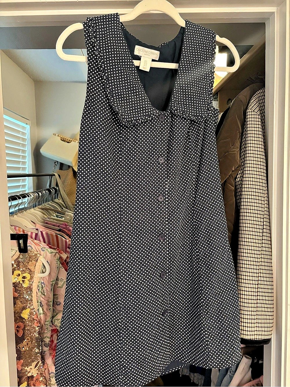 Caroline Constas Navy Dress - Picture 2 of 6